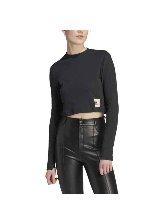 اديداس تي شيرت بأكمام طويلة وضلع